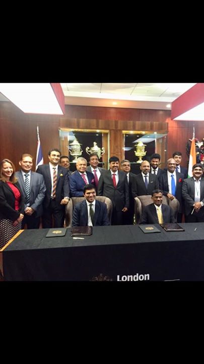 Great historical moment to witness London Stock Exchange & National Stock Exchange sign agreement for Dual listing of Masala Bonds at GIFT IFSC - GIFT City in the presence of Shri MK Das, GoG in London....