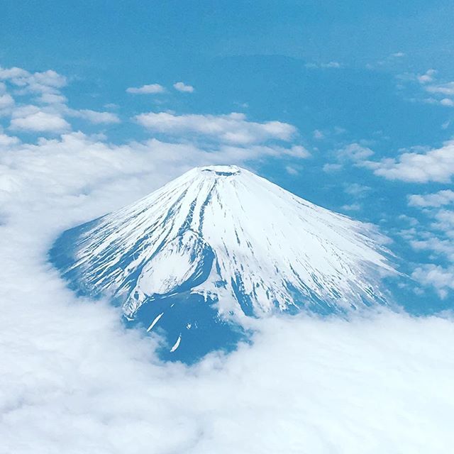 Mt.Fuji view from our flight !!