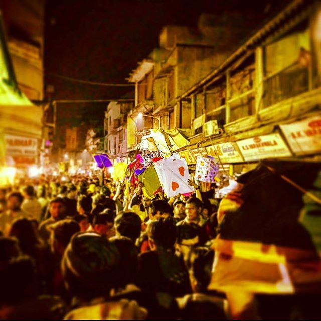 The Amdavad Kite Market on the eve of the Uttarayan!!