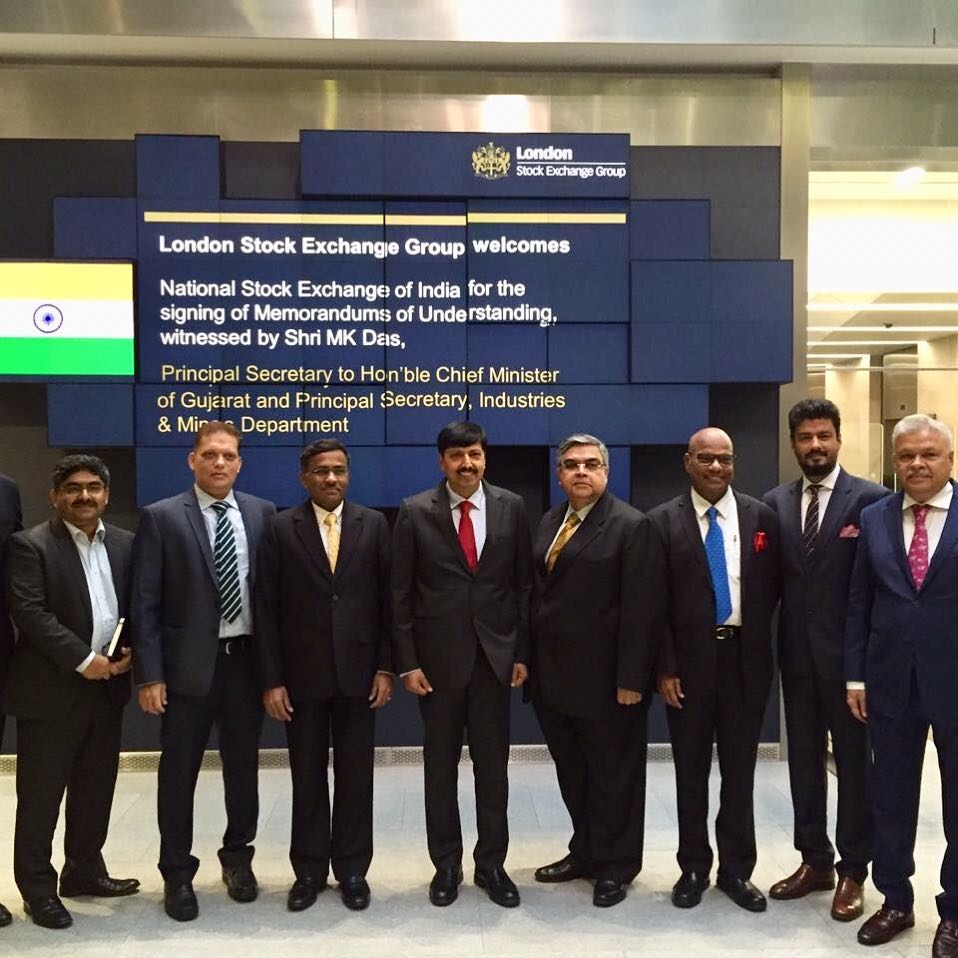 Great historical moment to witness London Stock Exchange & National Stock Exchange sign agreement for Dual listing of Masala Bonds at GIFT IFSC - GIFT City in the presence of Shri MK Das, GoG in London....