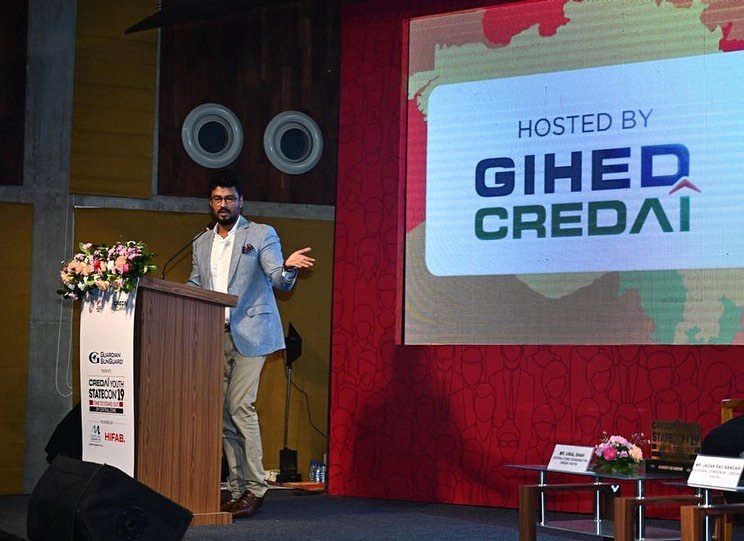 Had a meaningful interaction with the youth from MP, Chhattisgarh,Rajasthan and Gujarat @ CREDAI Youth Statecon’19. “Time to Stand out”