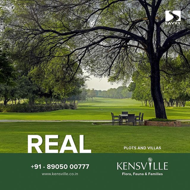 *KENSVILLE : FLORA, FAUNA & FAMILIES*

Be a part of Ahmedabad’s most sought after premium plots and the luxurious lifestyle that flourishes amidst an *Internationally- Acclaimed 18 Hole Championship Golf Course*.

• *Pre – Launch Alert - Limited Series – Conscientiously planned landscaped plots starting @ 600 Sq. Yds. (SBA)*

*Highlights:*

• Part of the pioneer Golf Development spread over a lush greenscape of 900 Acres
• Thoughtful Planning by Architect. Hiren Patel
• With state-of-the-art exclusive “Club Lounge”
• Inclusive Membership worth 3.5 lakhs of Kensville Golf & Country Club
• Lush Green Space with nature trails, acres of scenic lakes & water bodies

*WHERE THE SERENE CANVAS OF THE NATURE BLENDS INTO YOUR IDEAL LIFESTYLE*

*To know more call on 89800 12871, 89800 99955*