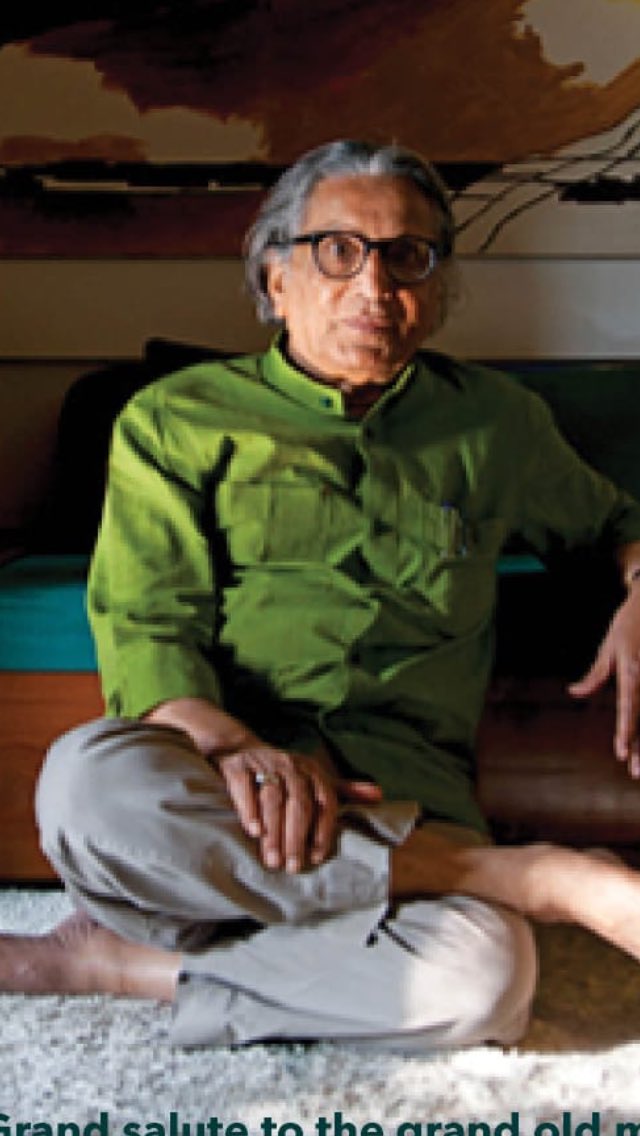 Happy birthday to the living legend Sh. B V Doshiji 💐💐 https://t.co/obsxihOG0J