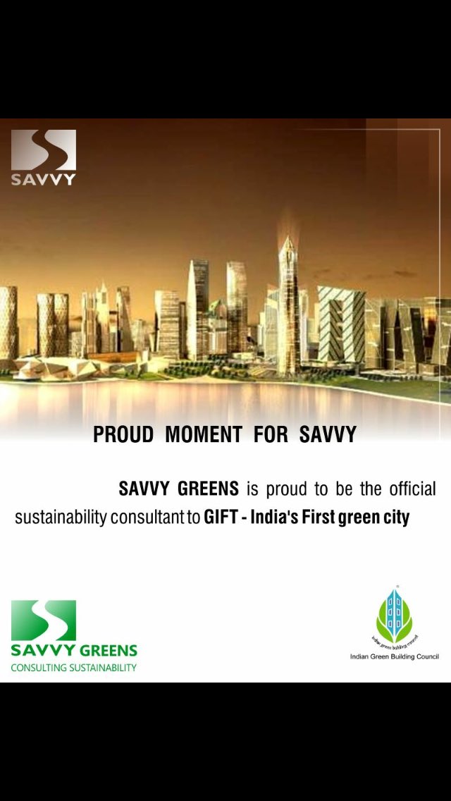 #SavvyGreens is proud to be the official sustainability consultant to GIFT - India's First green city

 #SavvyGroup #ProudMoments #RealEstate #Ahmedabad #GIFTCity #Gandhinagar https://t.co/2vqF8byYTd