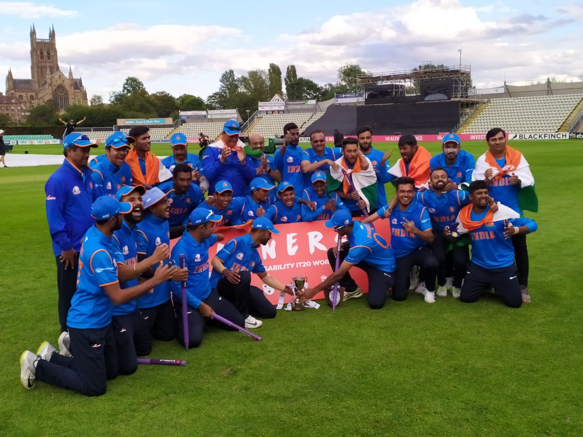 RT @BCCI: India defeat England by 36 runs in the final to clinch Physical Disability World Cricket Series 2019 👏🙌 https://t.co/IaaNv6Jyvv