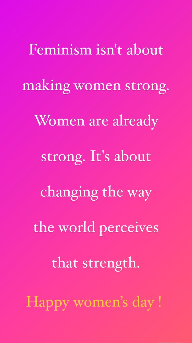 Feminism isn't about
making women strong.
Women are already
strong. It's about
changing the way
the world perceives
that strength. @SavvyAhmedabad @ASSOCHAM4India @CREDAINational #WomensDay2022 https://t.co/SLSTiK9FEE