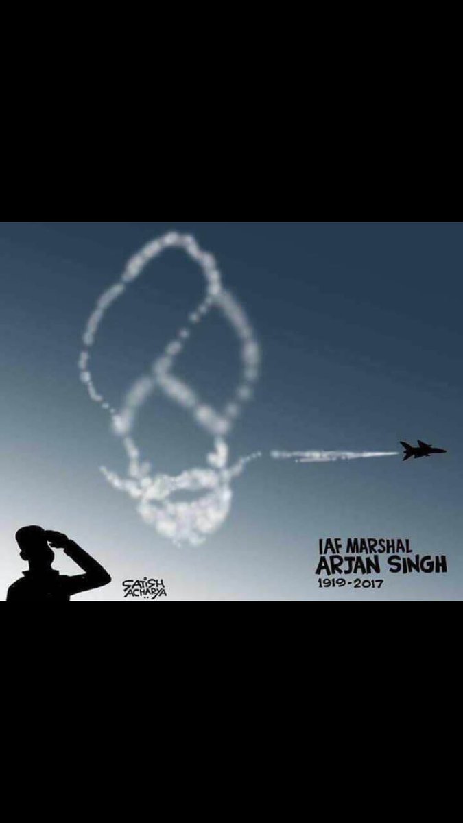 Tribute to Marshal Arjan Singh.  What a man - and what a story !  No amount of salutation is enough ! https://t.co/fer8Vo8iHj