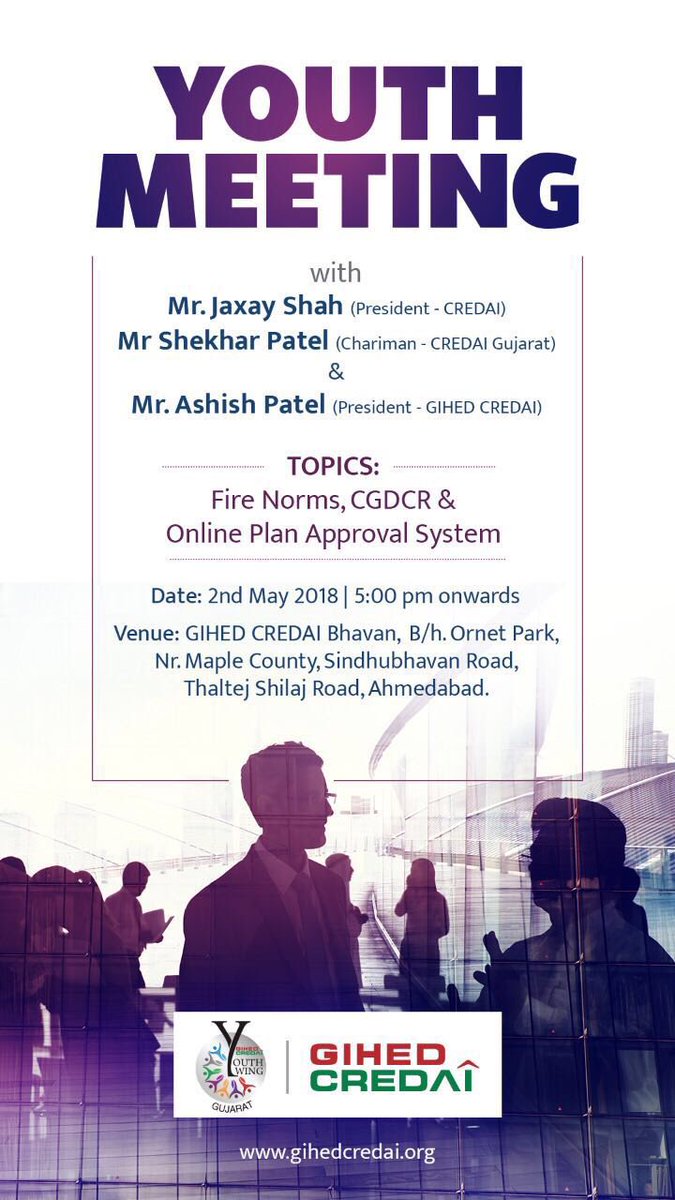 Looking forward to meet all young members of credai ! https://t.co/MfiPWuQ6f7